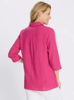 Longbluse in Musselin-Qualität