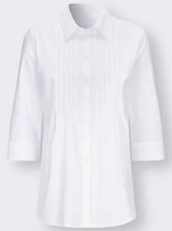 Longbluse mit Biesenverzierung