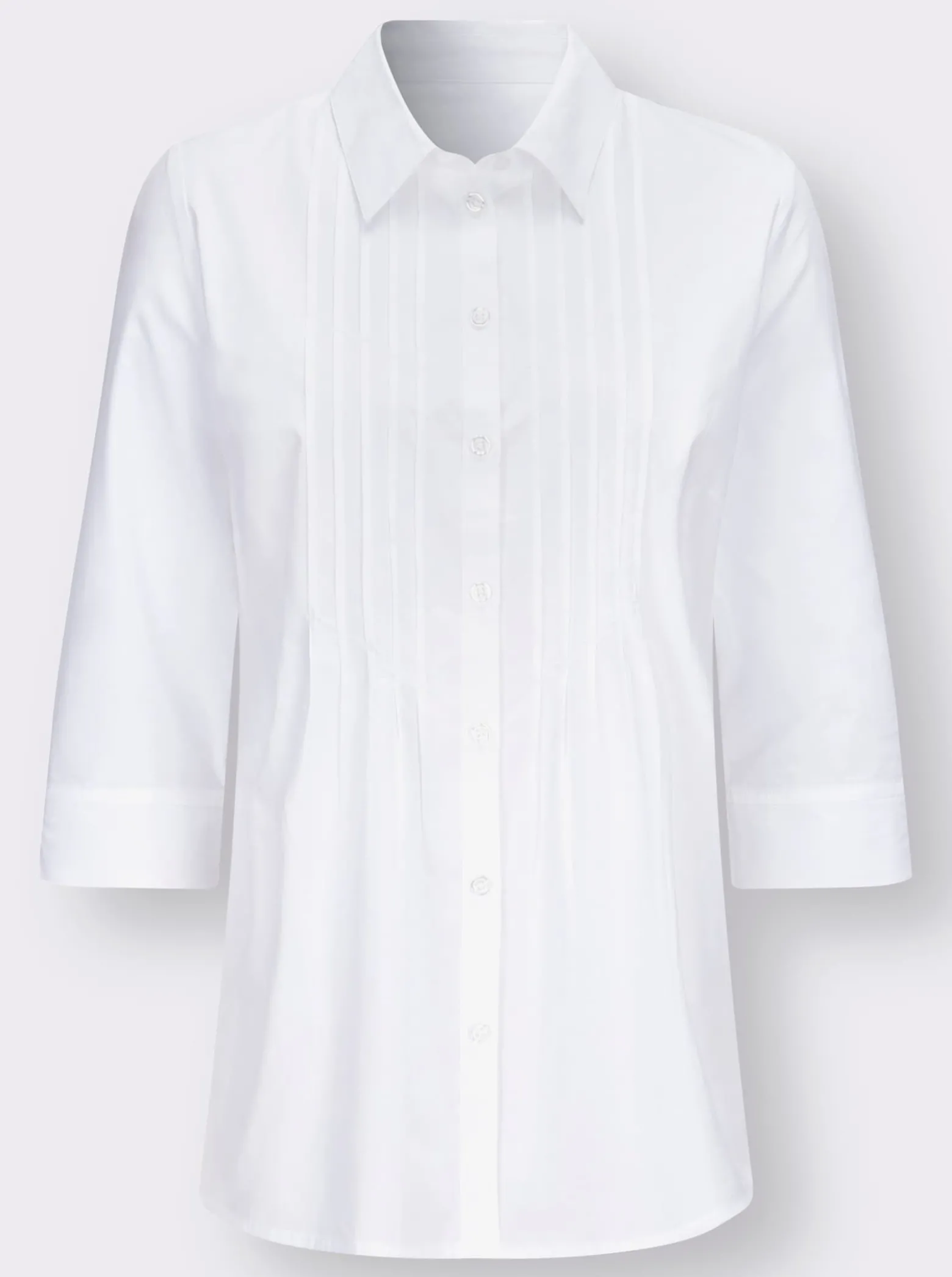 Longbluse mit Biesenverzierung