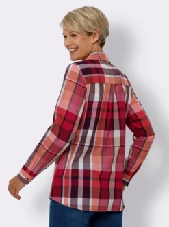 Longbluse mit 1 Brusttasche