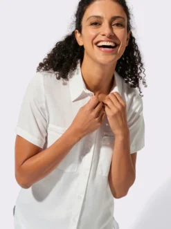 Longbluse mit langen Seitenschlitzen