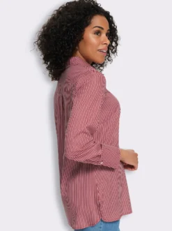 Longbluse mit Längsstreifen, pflegeleicht