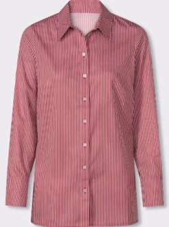 Longbluse mit Längsstreifen, pflegeleicht