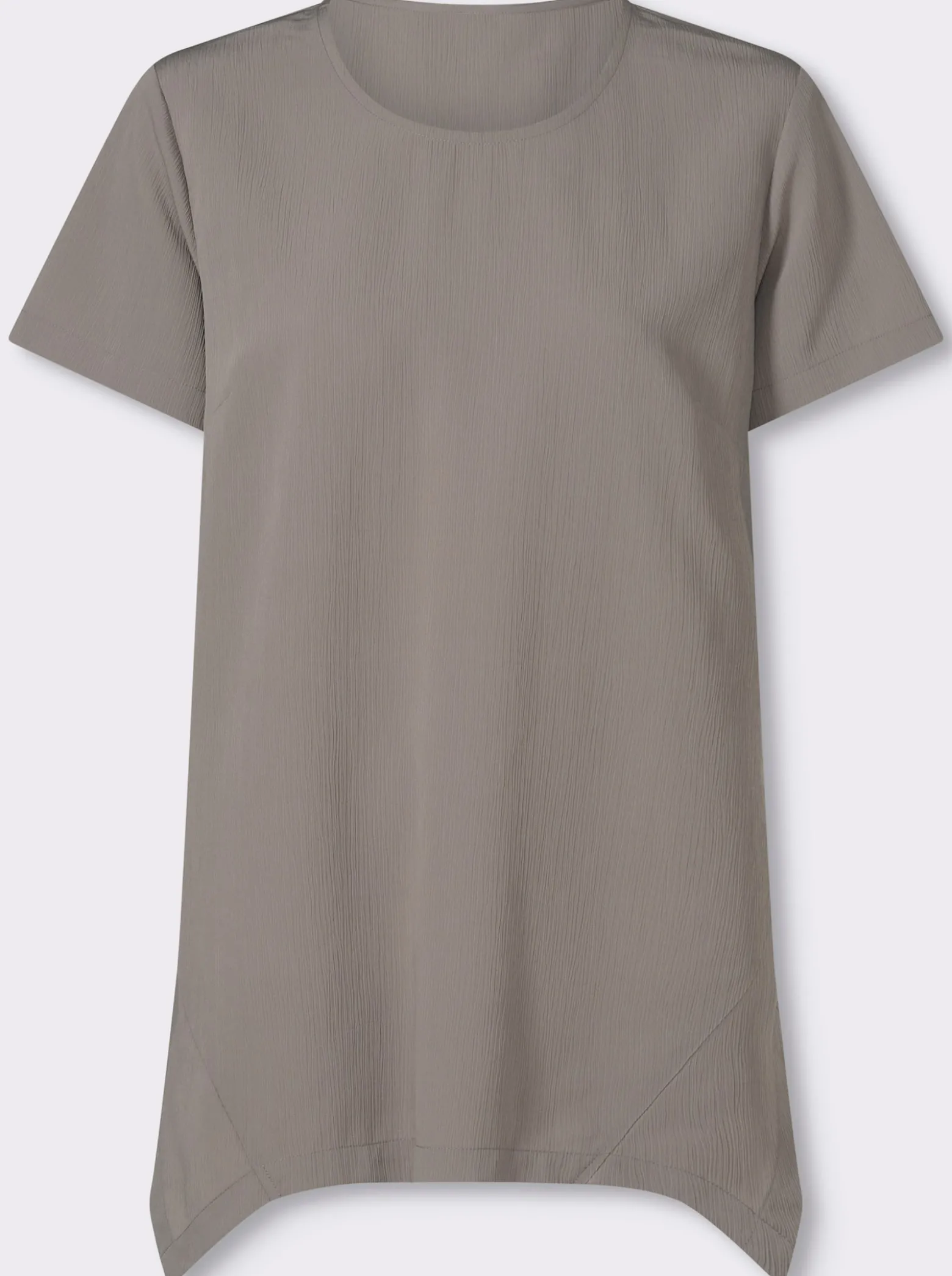 Longbluse mit Zipfelsaum, pflegeleicht
