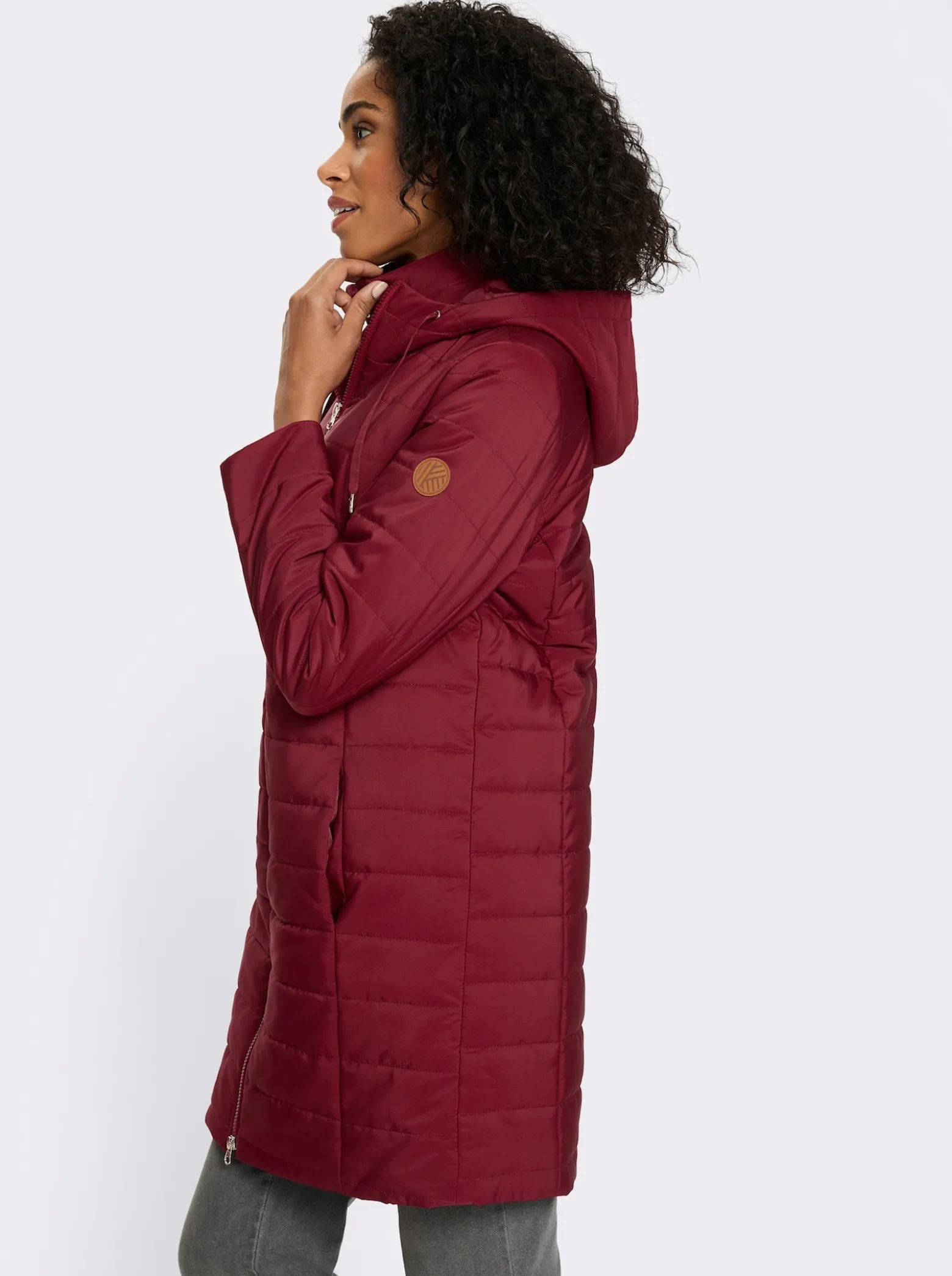 Longjacke in 2-in-1-Optik