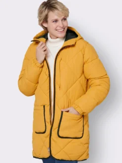 Longjacke mit elastischen Bündchen