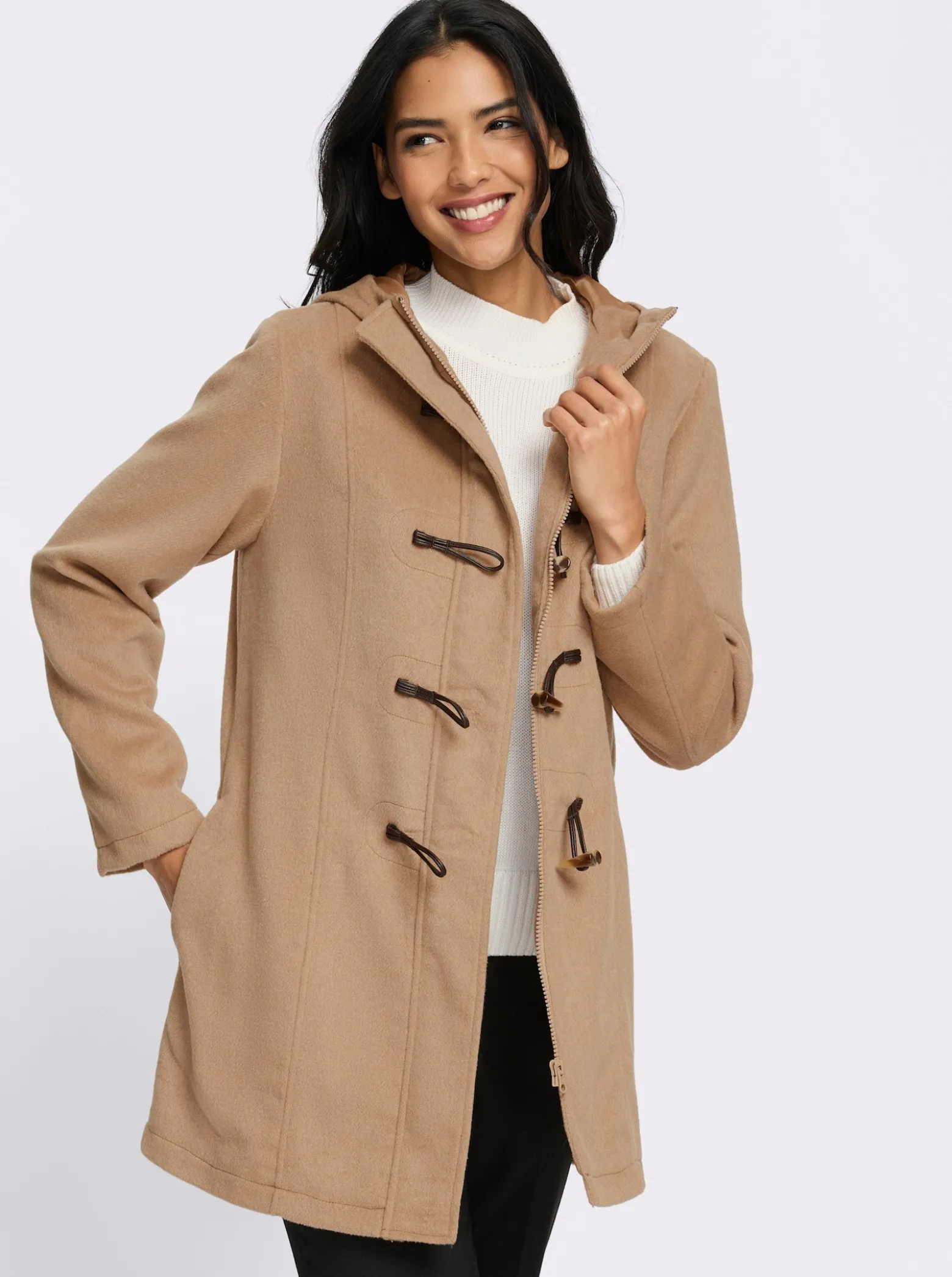 Longjacke mit Knebelknöpfen