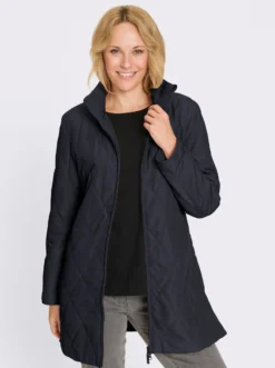 Longjacke mit Rautensteppung