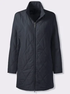 Longjacke mit Rautensteppung