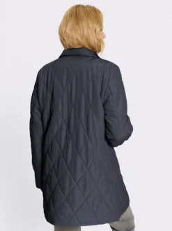 Longjacke mit Rautensteppung
