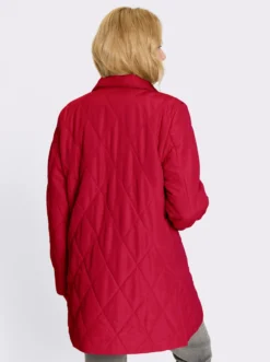 Longjacke mit Rautensteppung