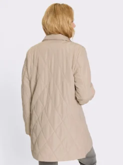Longjacke mit Rautensteppung