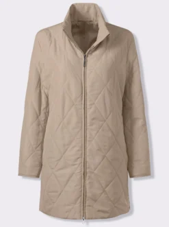 Longjacke mit Rautensteppung
