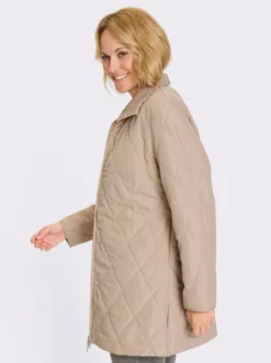 Longjacke mit Rautensteppung