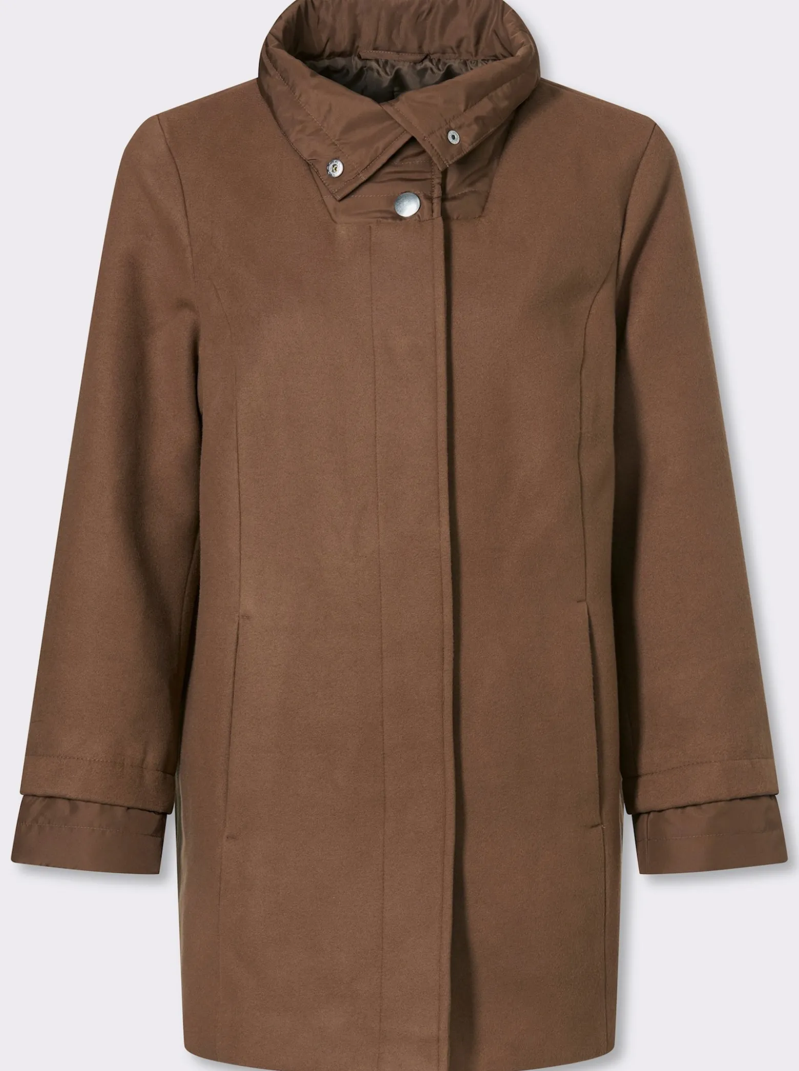 Longjacke mit Stepp-Einsätzen