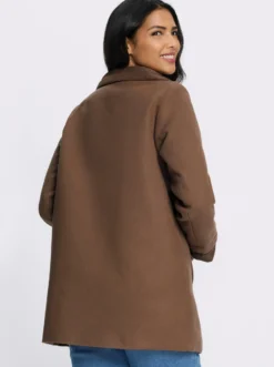 Longjacke mit Stepp-Einsätzen