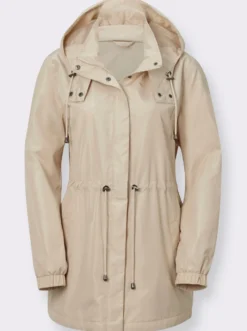 Longjacke mit Tunnelzug in der Taille