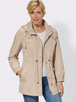 Longjacke mit Tunnelzug in der Taille