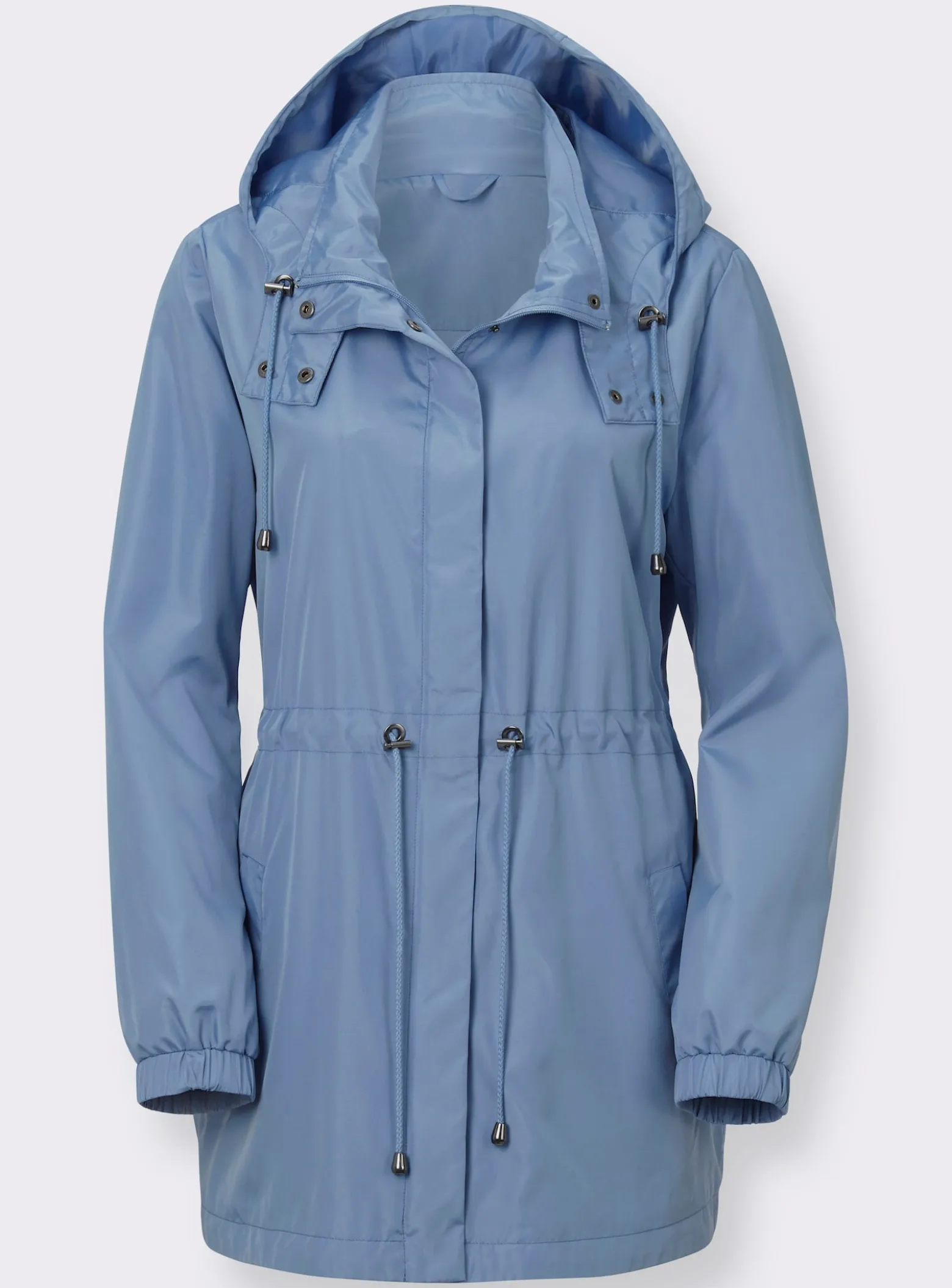 Longjacke mit Tunnelzug in der Taille
