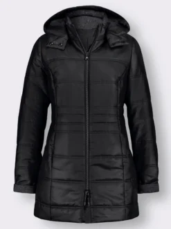Longjacke mit 2-Wege-Reißverschluss