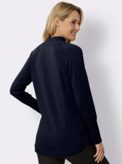 Longpullover aus reiner Baumwolle