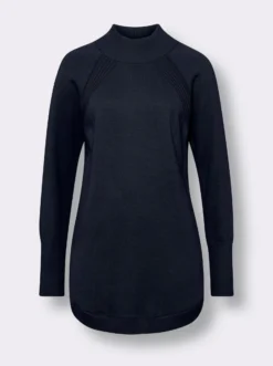 Longpullover aus reiner Baumwolle