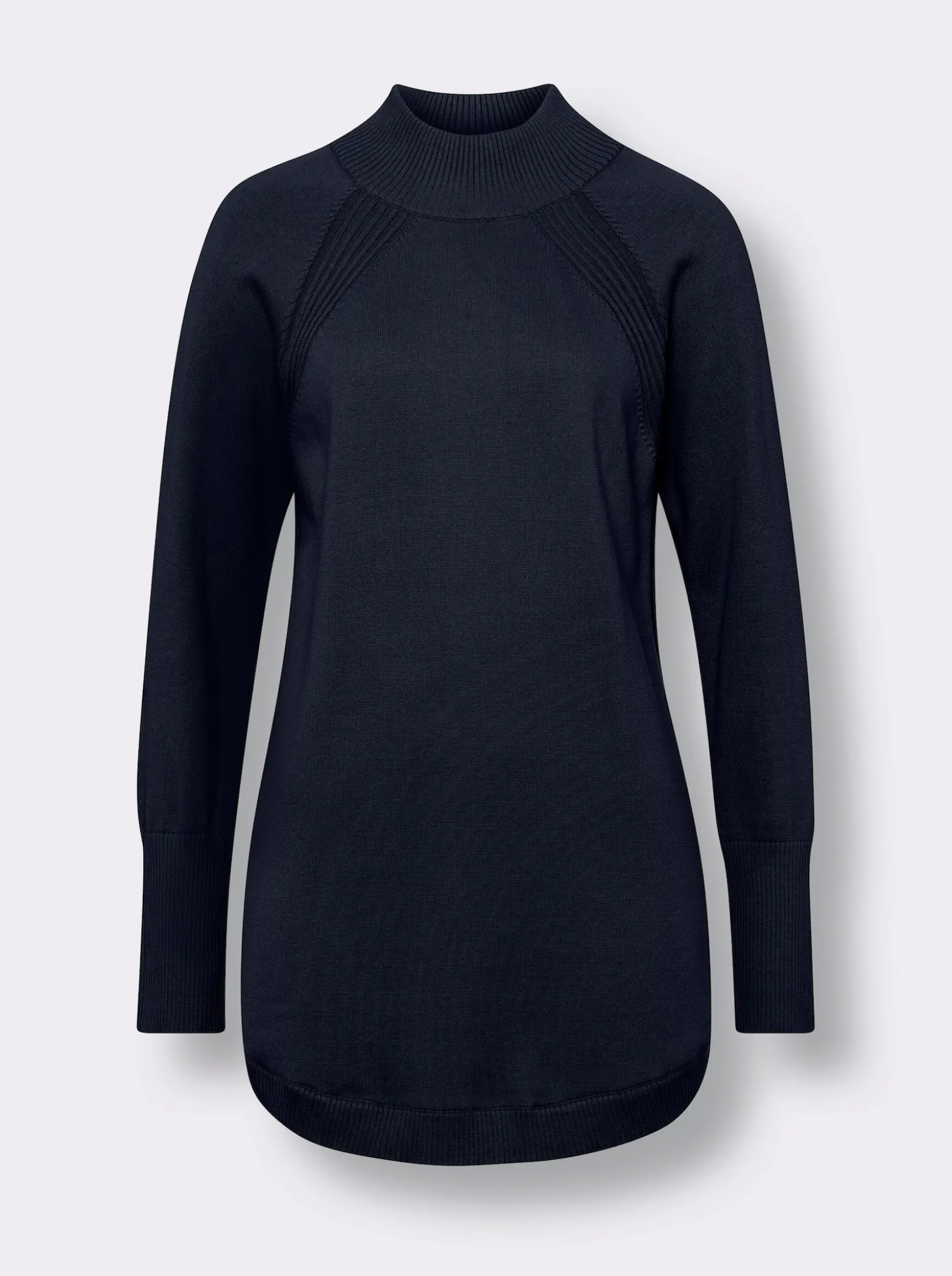 Longpullover aus reiner Baumwolle