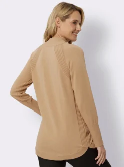 Longpullover aus reiner Baumwolle