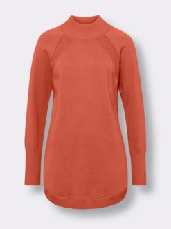 Longpullover aus reiner Baumwolle
