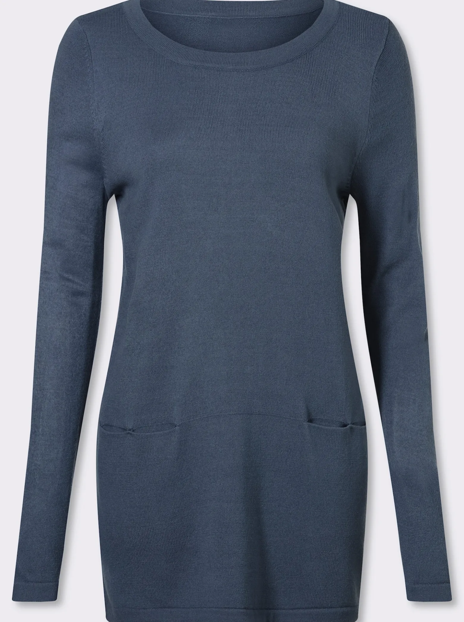 Longpullover in leichter A-Form