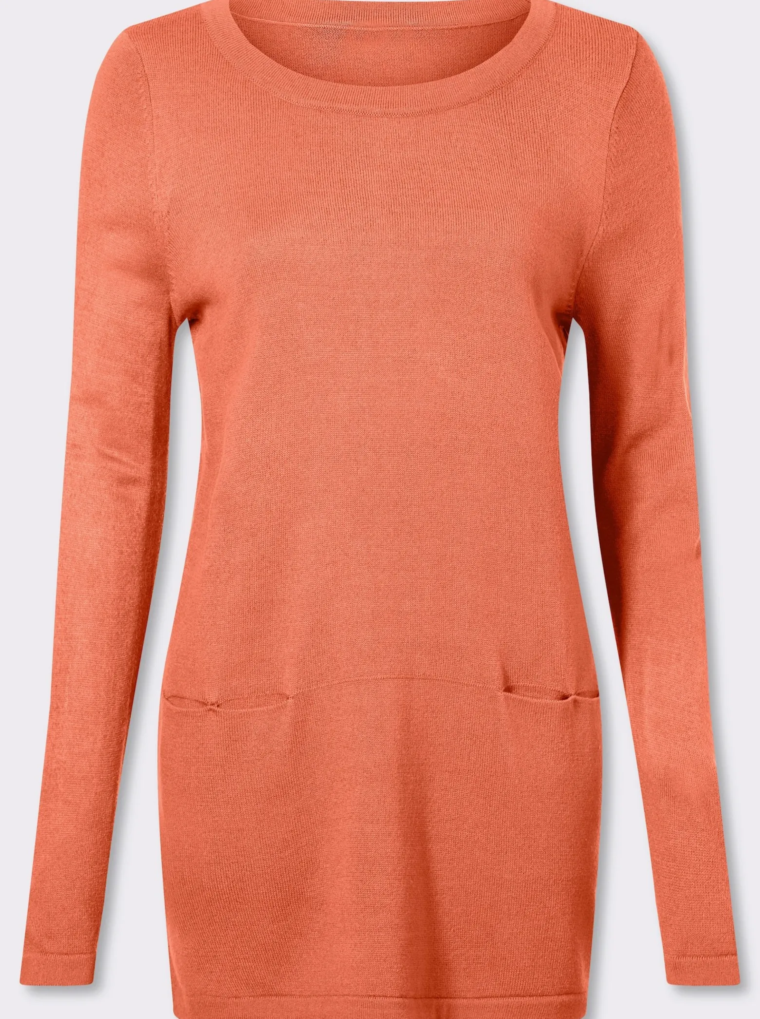 Longpullover in leichter A-Form