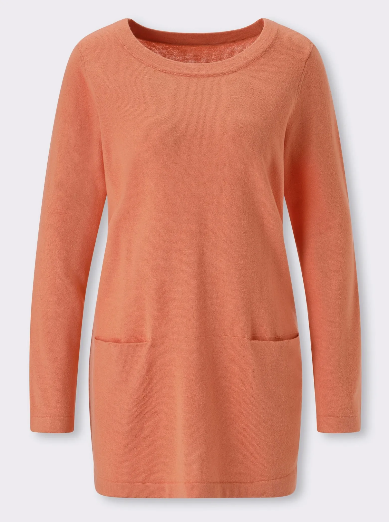 Longpullover in leichter A-Form