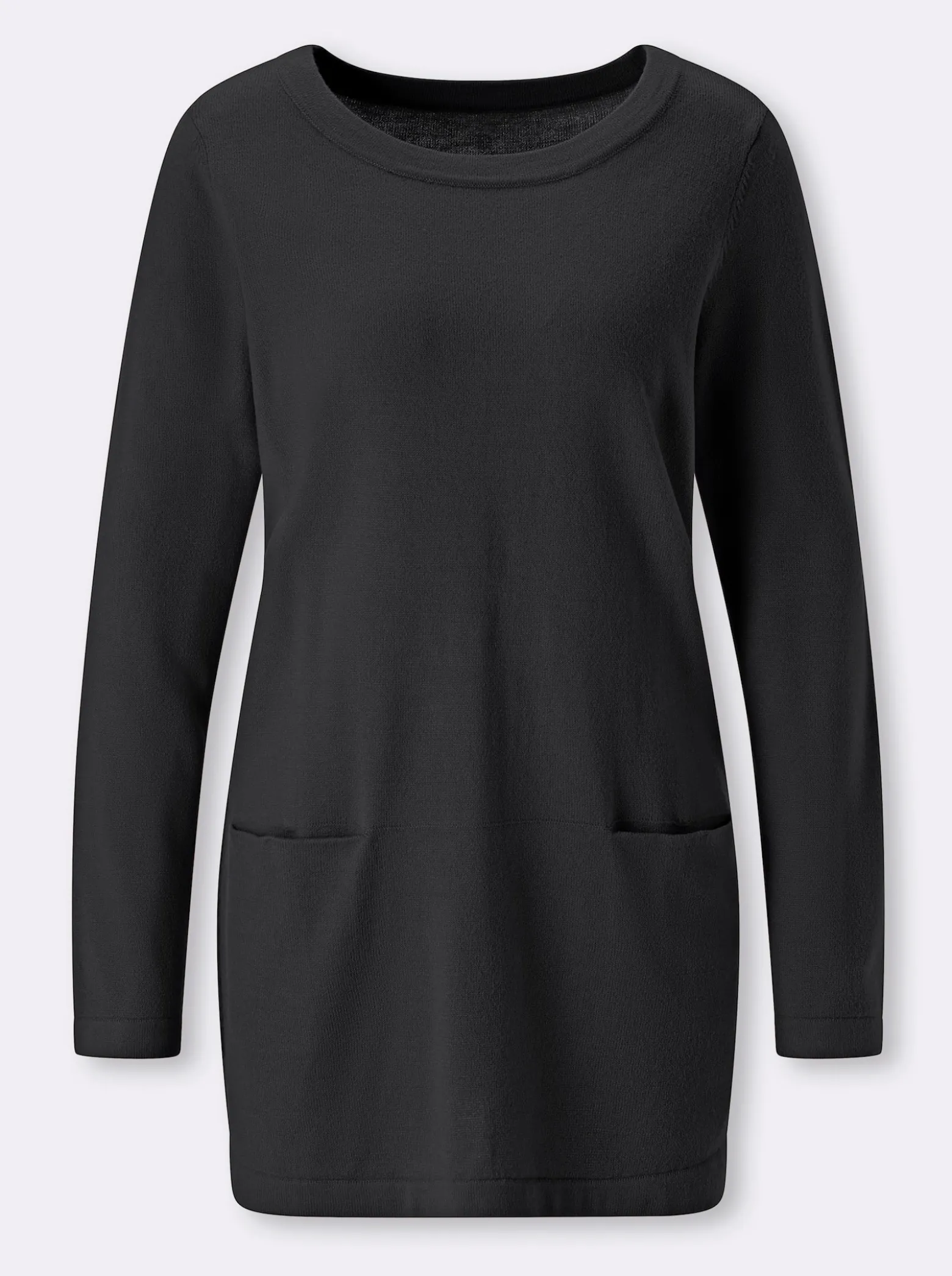 Longpullover in leichter A-Form