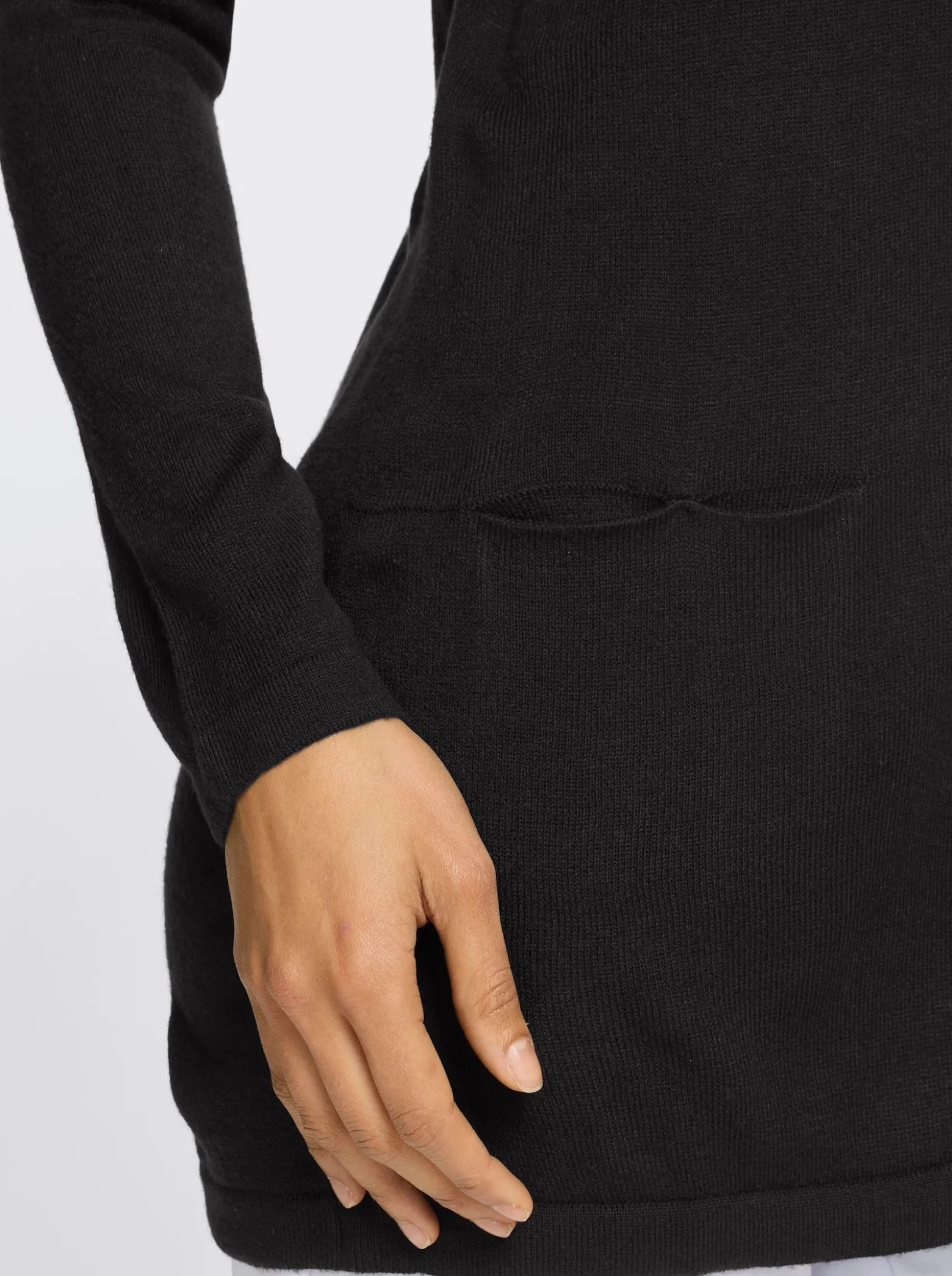 Longpullover in leichter A-Form