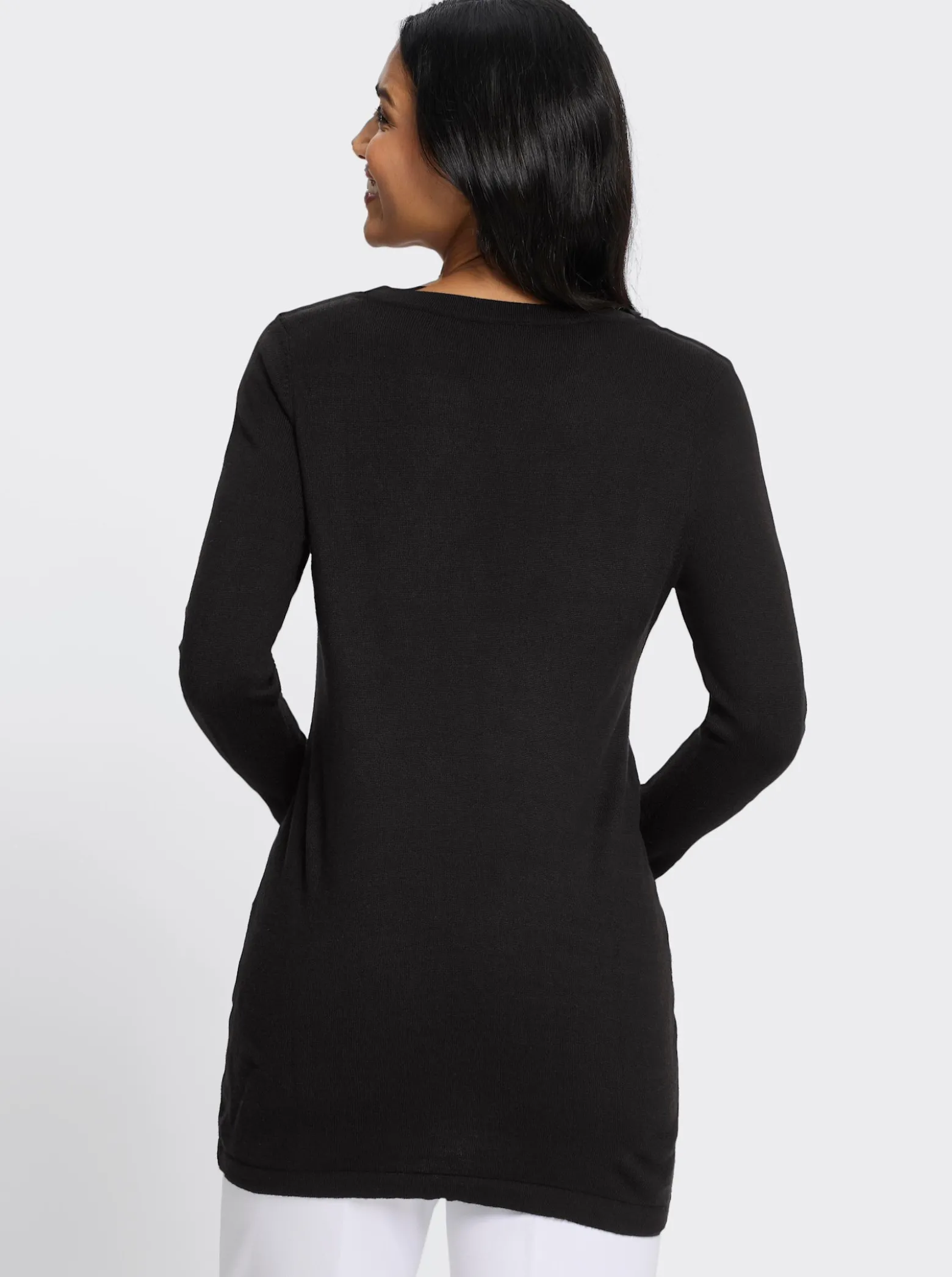 Longpullover in leichter A-Form