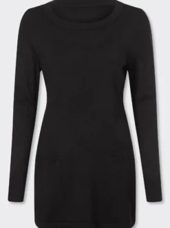 Longpullover in leichter A-Form