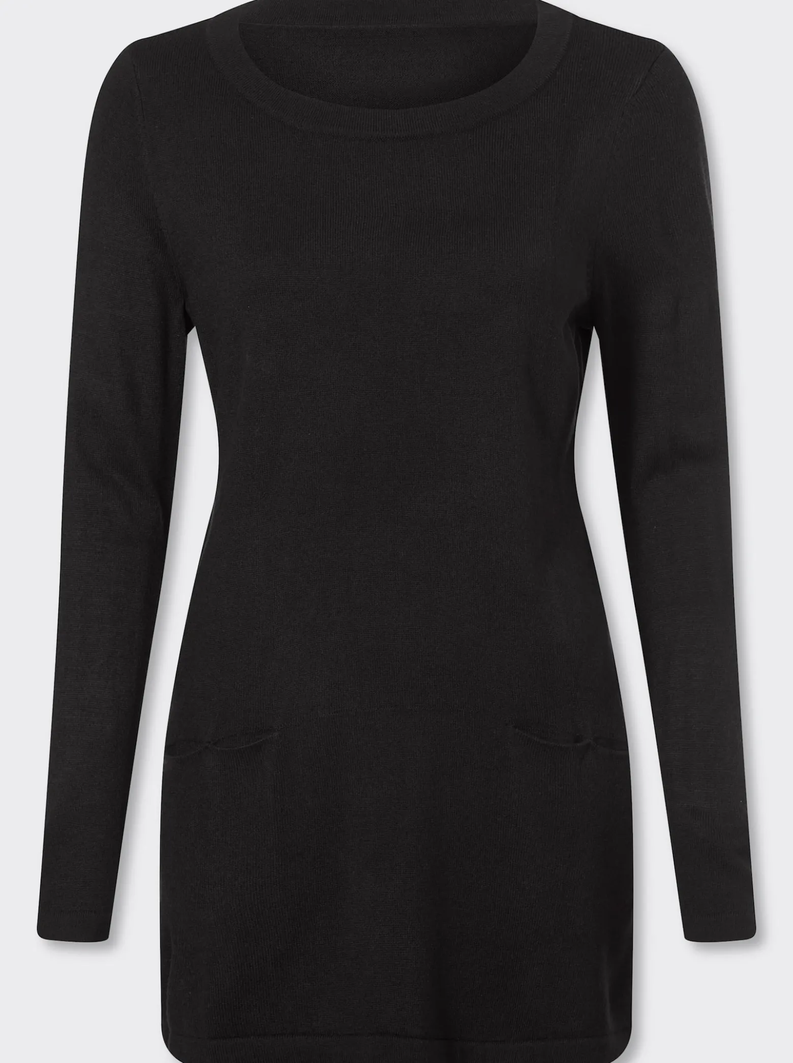 Longpullover in leichter A-Form