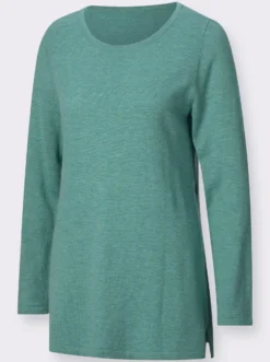 Longpullover in leichter A-Linie
