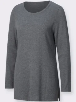 Longpullover in leichter A-Linie
