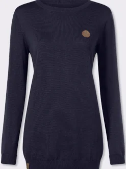 Longpullover mit 50% Baumwolle