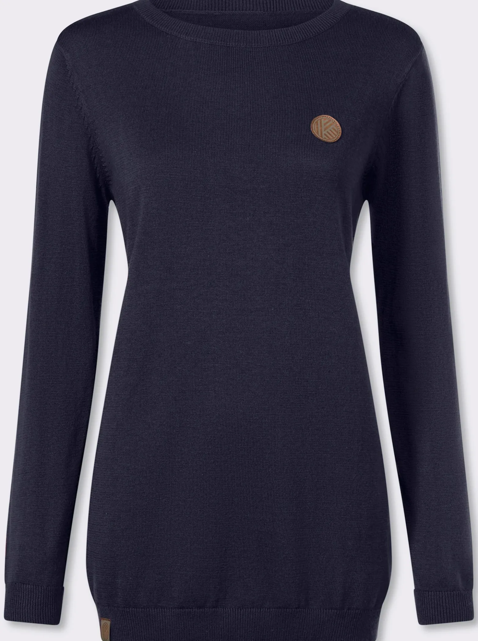 Longpullover mit 50% Baumwolle