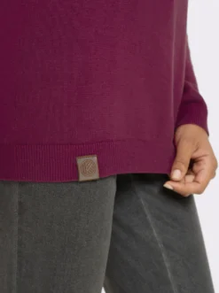 Longpullover mit 50% Baumwolle
