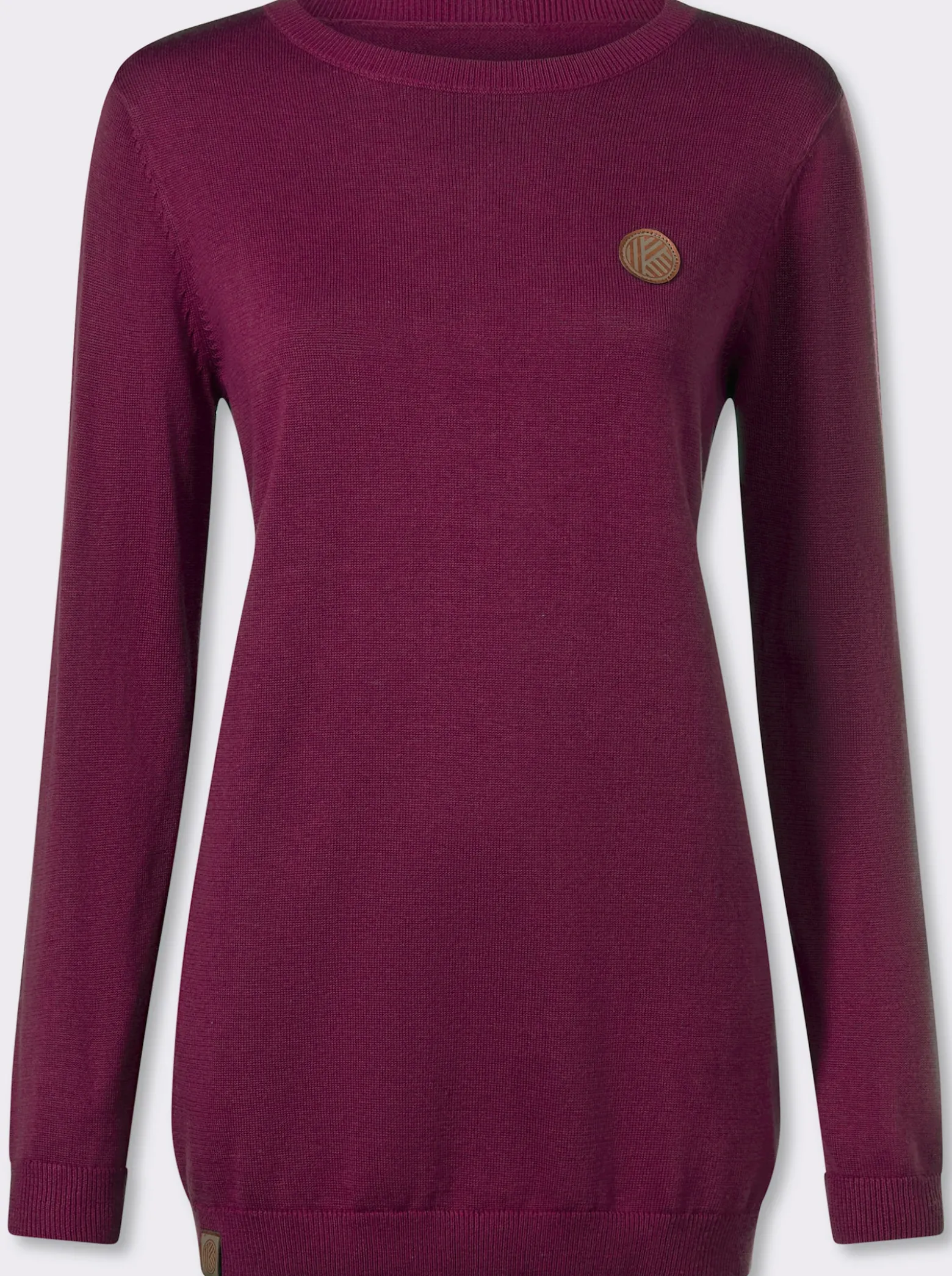 Longpullover mit 50% Baumwolle
