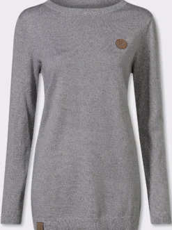Longpullover mit 50% Baumwolle
