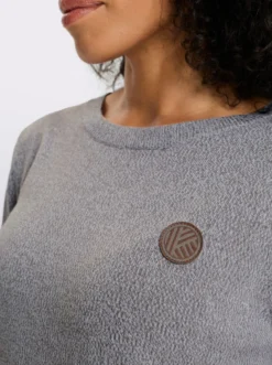 Longpullover mit 50% Baumwolle
