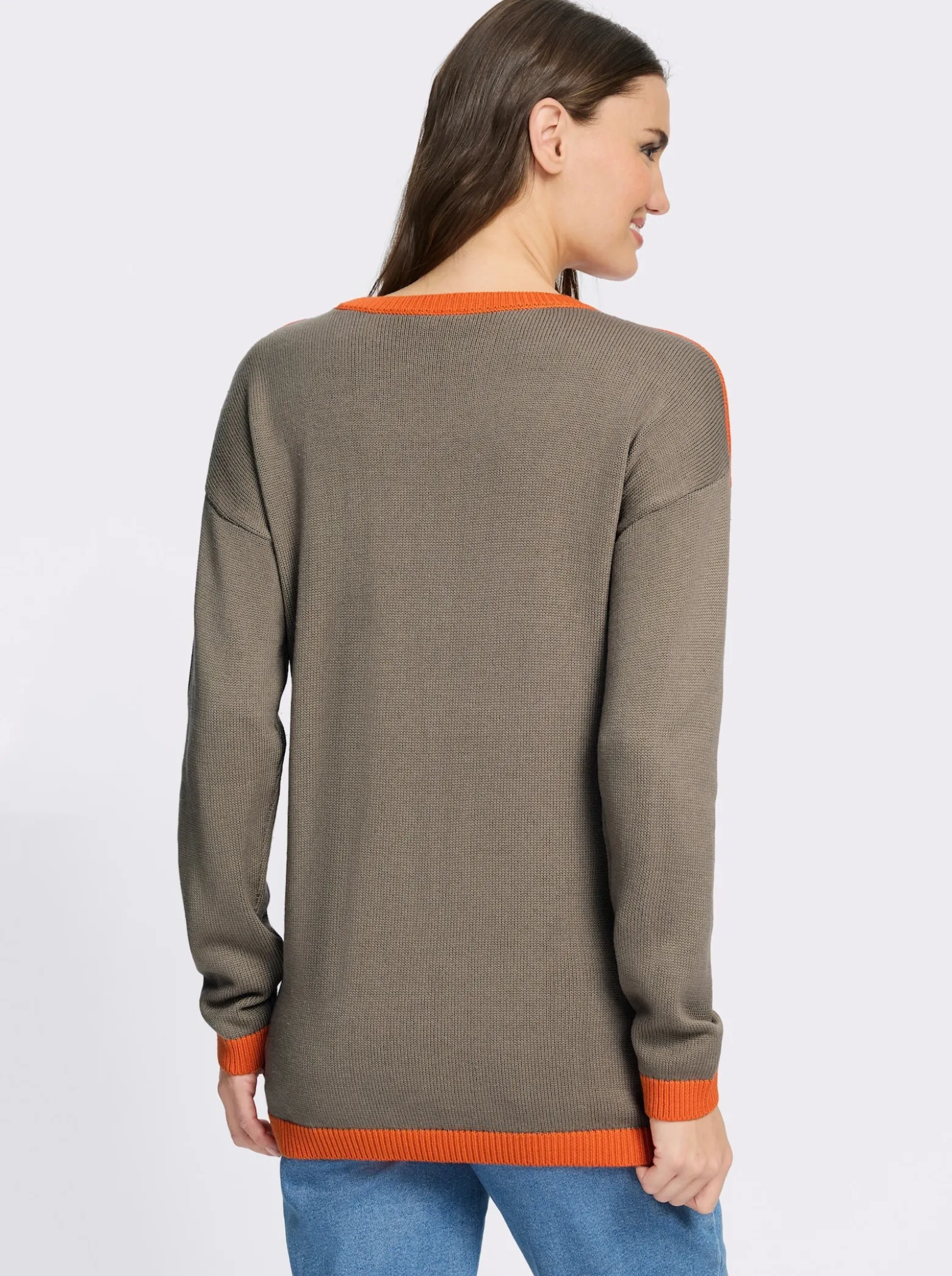 Longpullover mit Blockstreifen