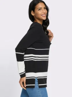 Longpullover mit Grafik-Muster