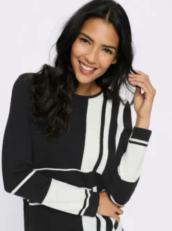 Longpullover mit Grafik-Muster