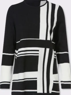 Longpullover mit Grafik-Muster