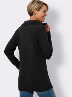 Longpullover mit Troyerkragen, pflegeleicht